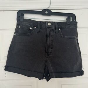 Madewell high rise denim shorts size 27